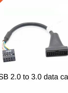 USB 3.0 20 Pin Male To USB 2.0 9 Pin Female Cable for Floppy