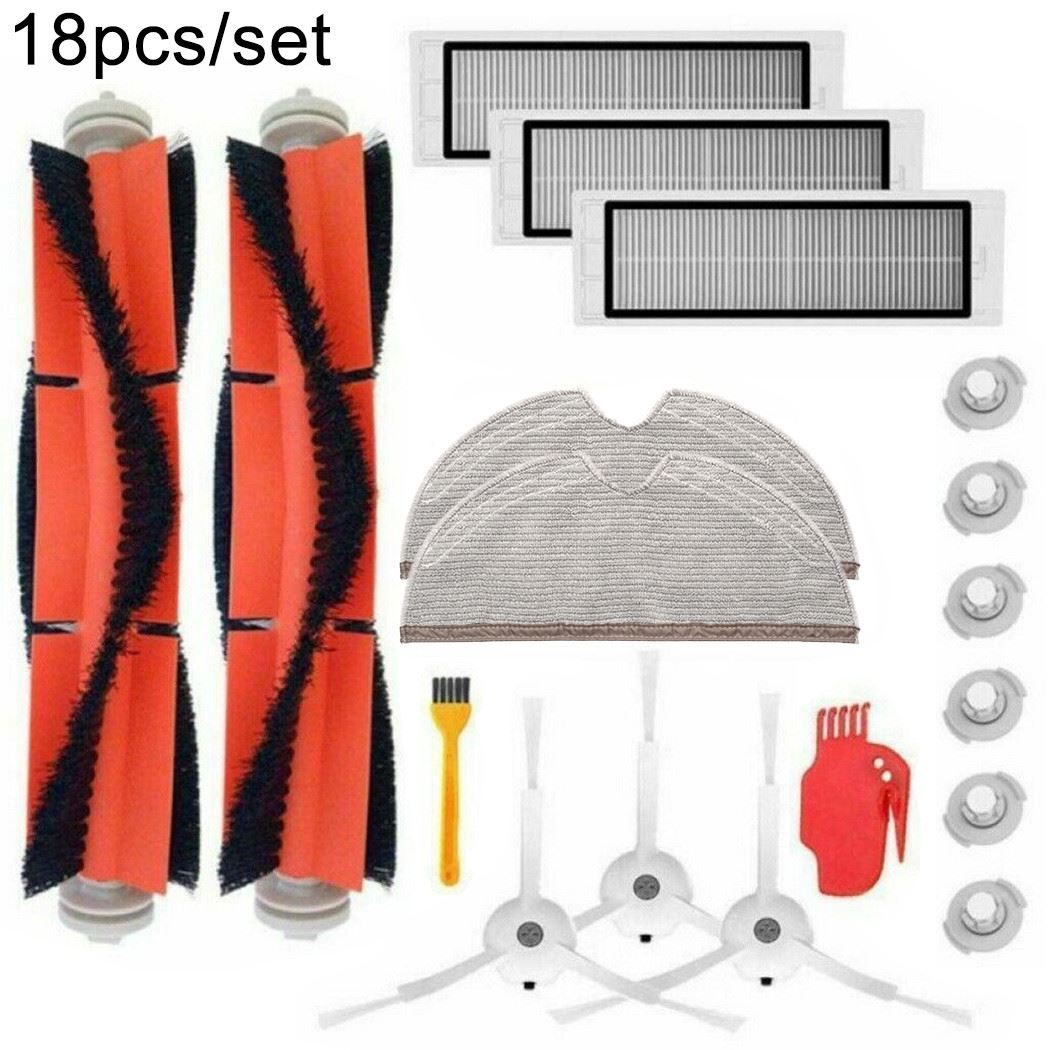 18Pcs/Set Main Side Brushes Filter Mesh Cleaning Tools For X
