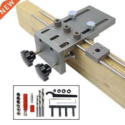 In 1 Doweling Jig 6/8/10mm Wood Drilling Guide Locator Adj