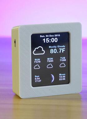 Household Intelligent Wifi Weather Report Clock Time Data Te