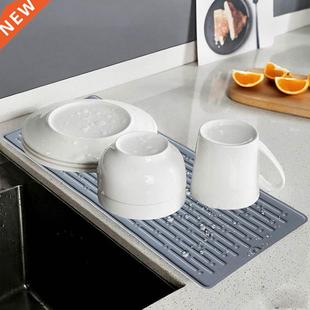 Silicone Square Dish Drying Mat Heat Resistant Draining Tabl