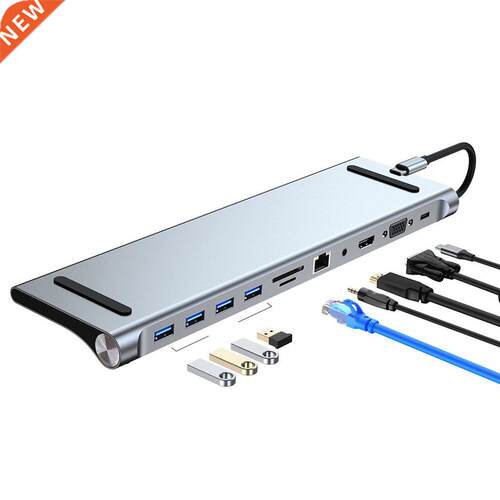 USB Type C HUB to 3.0 USB HDM-compatble RJ45 TF Card USB H