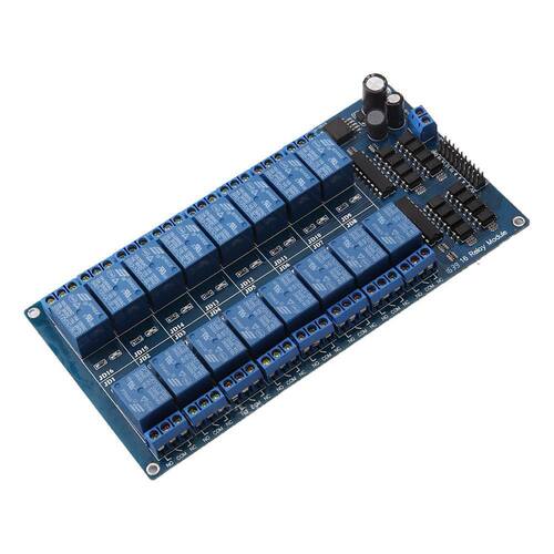 16-Channel 5V/12V Relay Module Board PIC AVR MCU
