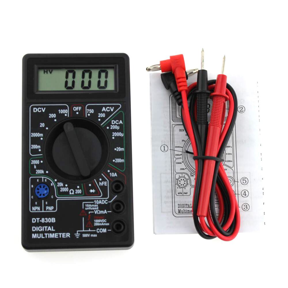 DT80B AC/DC LCD Digital Multimeter 750/1000V Voltmeter Amme