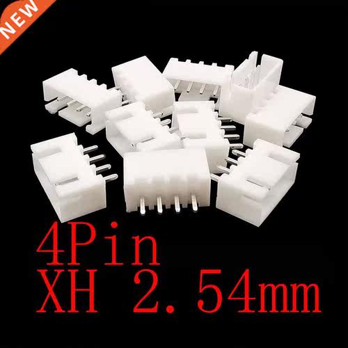 100Pcs/lot White XH2.54 4 Pin Housing Terminals JST XH 2.54m