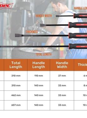 1pc Long Pry Bar Tool 8 12 18 24 inch Tire Heavy Duty Crowb