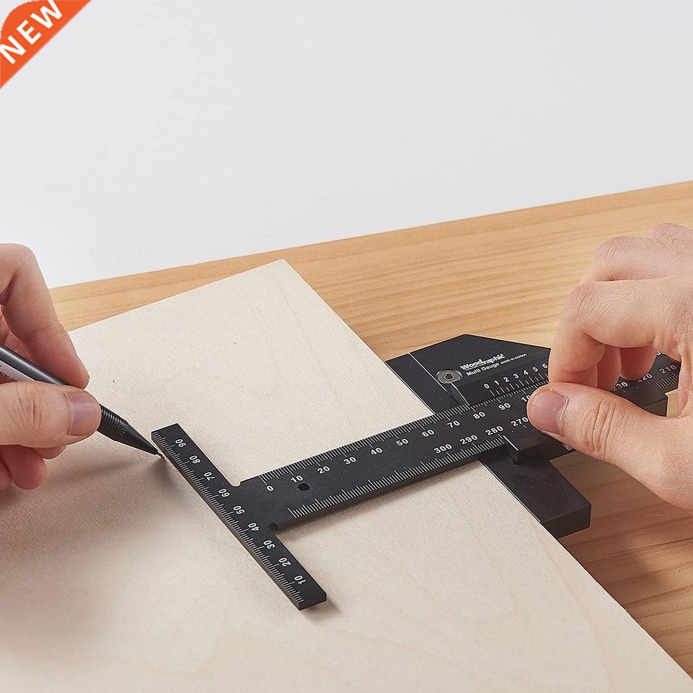 Aluminum Alloy Scale Measurement Labelling Ruler T Shape Woo