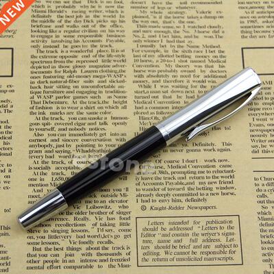 New Baoer 051 Smooth Stainless Black Medium Nib Study Busine
