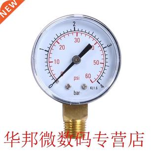 Po Spa Filter Water Pressure Gauge 60PSI Side Mount 1/4