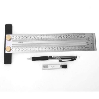 Precision Mking T-Rule Stainless Steel T Type Hole Ruler S