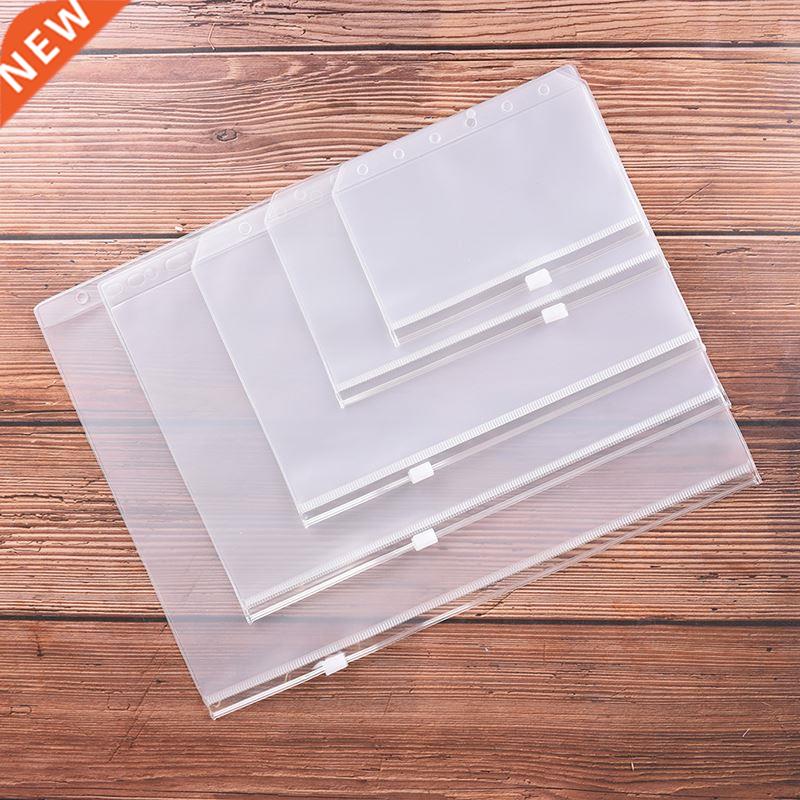 File Holders Standard 6 Holes Transparent PVC Loose Leaf Pou