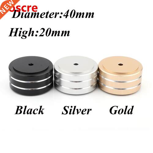 4pcs 40x20mm Aluminum HIFI AMP Speaker Isolation Stand Turnt