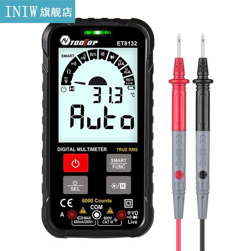 Digital Multimeter AC DC Voltage Current Resistance Frequenc