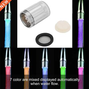 Light-up LED Water Faucet Changing Glow Kitchen Shower Tap W