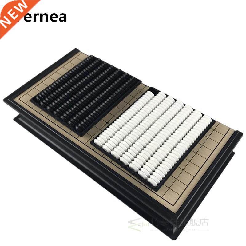 Chinese old board Weiqi Checkers Folding Table magnetic Go - 实物图