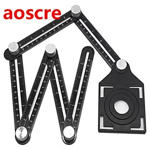 6 Folding Rulers Measuring Tool Angle Ruler Multi Template w