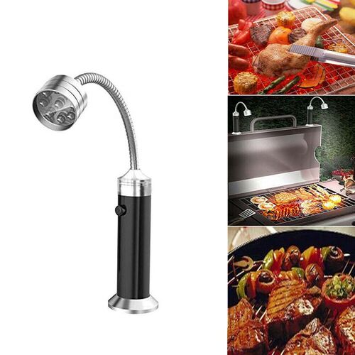 1pc 9 LED Flashlight BBQ Grill Light Outdoor Super Bright Ma