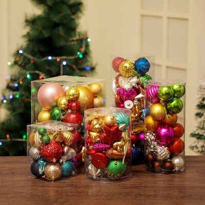 Christmas balls many barrels tree accessories ornaments home