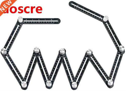 Multi Angle Measuring Ruler 12-sides Alloy Angle Finder Temp