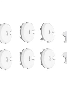 6pcs Outlet Anti-electric Shock Socket Set For Home Security