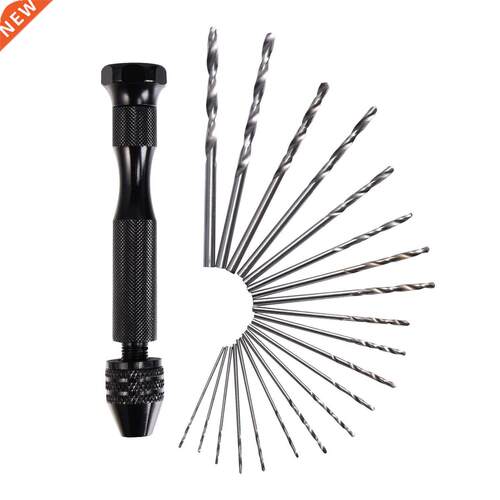 2Twist Drill Bits Pin Vise Mini Bit Set Rotary Tools