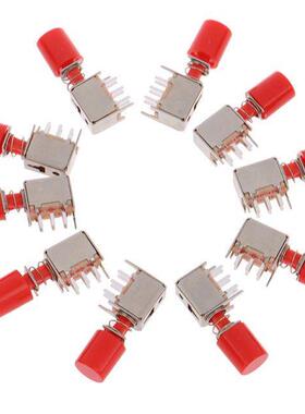 10pcs 6 Pins Self-locking Key Power Switches PS-22F03 Right