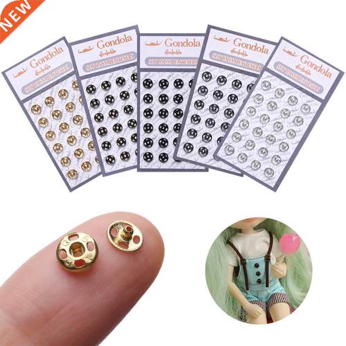 10/24Pcs Mini Button Buckle for 1/6 Doll DIY Doll Clothes Me
