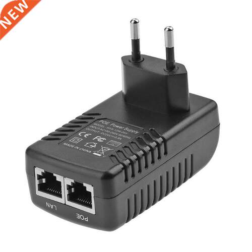 High Quality Safe 24V0.5A 12W Wall Plug POE Injector Etherne