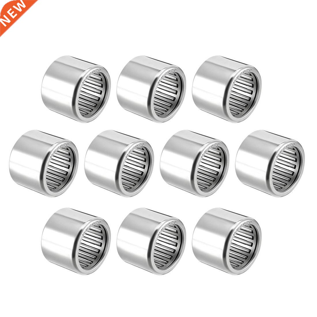 10pcs HK2020 Drawn Cup Needle Roller Bearings, Open End, 20m