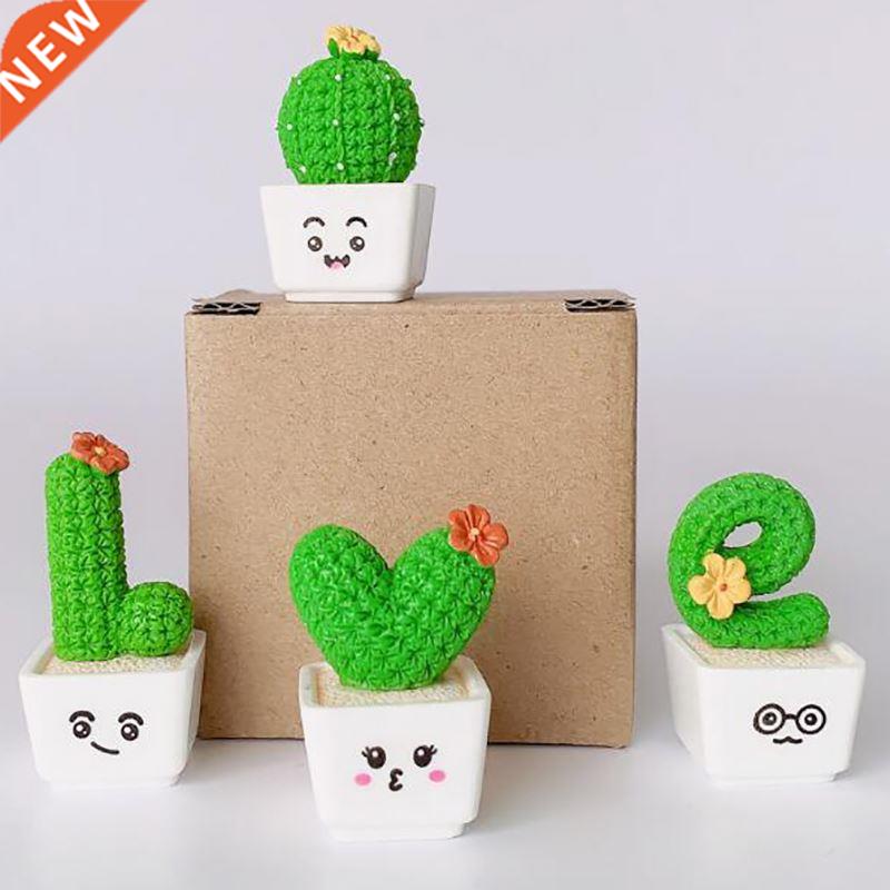 4Pcs/set Adornments Bonsa Creatve Smulaton Cactus Sd