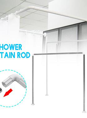 U Shape Bathroom Shower Curtain Rods ainless eel/Aluminu