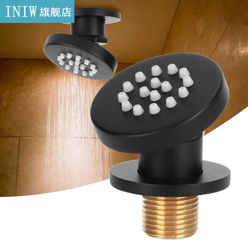 G1/2Inch Brass Shower Spray Jet Adjustable Rotatable Wall Mo