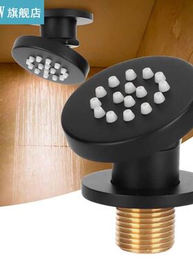 G1/2Inch Brass Shower Spray Jet Adjustable Rotatable Wall Mo