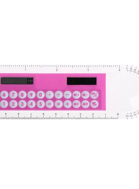10cm Ruler Mini Digital Calculator 2 in 1 Kid Stationery Sch