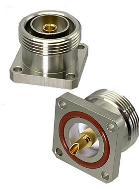 1Pcs Connector 7/16 L29 DIN Female Jack 4-Holes Flange Solde