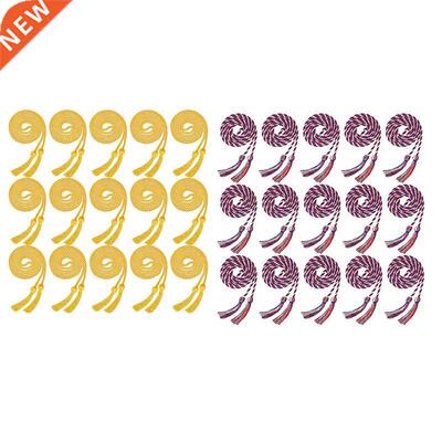 15 Pieces Graduation Honor Cord Braided Honor Cords with Tas