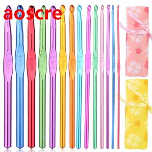 15pcs Crochet Hook Knitting Needles Set Crocheting Needle T