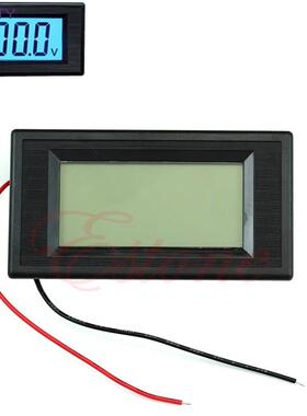 2-wire DC 7-30V LCD lue Volt Panel Meter Voltmeter Monitor-