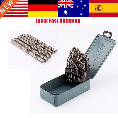 25Pcs/Set HSS High Speed Steel Drill Bits Set ool Straight S
