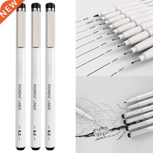 Set of 9 Multifunctional Water-based Liner Pens Detailing Ma