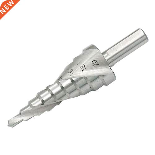 3Pcs HSS Step Drill Bits 4-12 / 4-20 / 4-32mm Spiral Groove