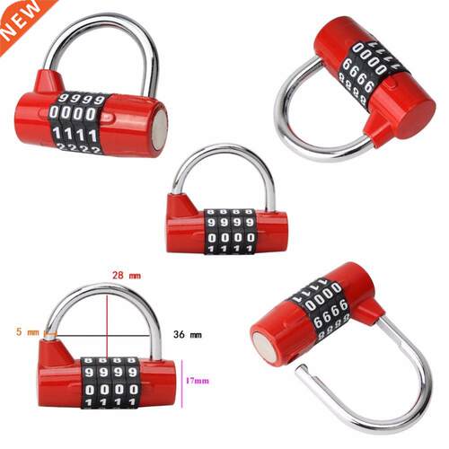 4 Digit Combination Travel Bag Luggage Suitcase Security Loc