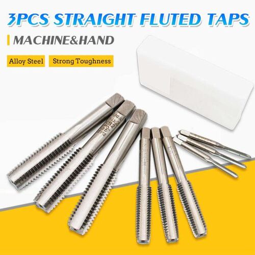 3 Pcs/Set M10 M12 M14 M16 M18 M20 HSS Hand Tap Set Screw Thr