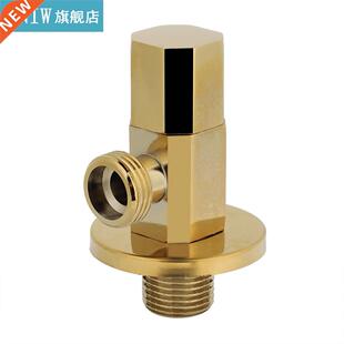 Bathroom Brass Gold Angle Stop Valve Water Control Valve Fau