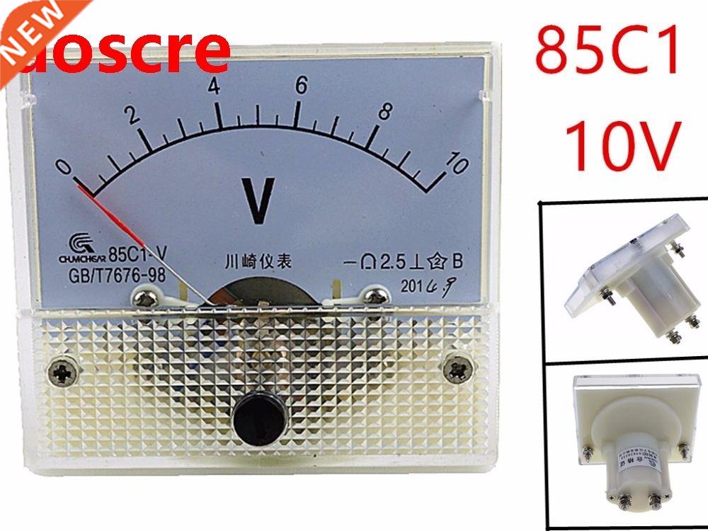 85C1 10V Analogue DC Voltage Needle Panel Meter Voltmeter