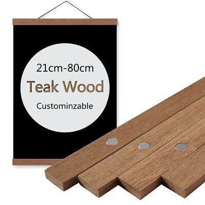 Magnetic Poster Hanger Frame Teak Wooden Hanger Frame Natura
