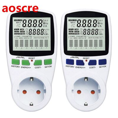 Household?Power Meter Measuring Outlet Analyzer LCD Power Me