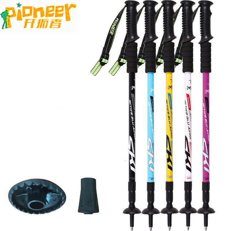 Pioneer Trekking Skiing Pole Walking Stick Adjustable Hiking - 实物图