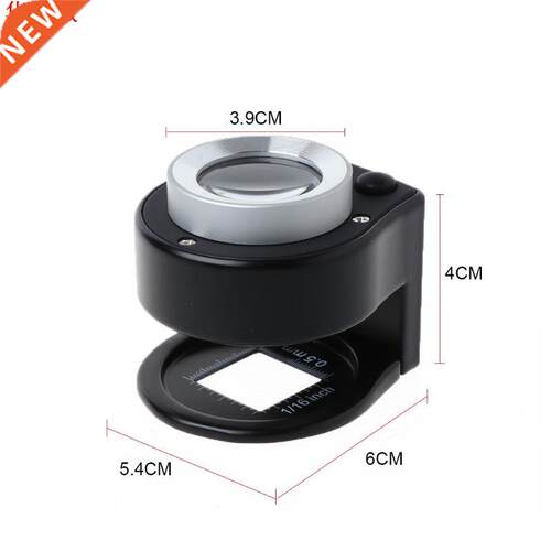0X Magnifying Glass Portable with Scale LED Counterfeit Lam