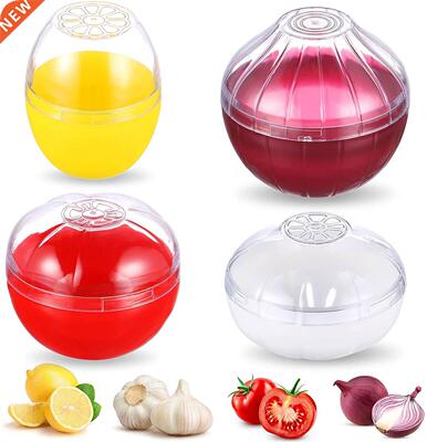 Reusable Food Saver Box Tomato Garlic Onion Lemon Keeper Ref